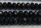 CRZ980 15.5 inches 4*6mm faceted rondelle A+ grade sapphire beads
