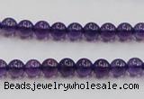 CSA03 15.5 inches 6mm round synthetic amethyst beads wholesale