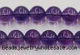 CSA06 15.5 inches 12mm round synthetic amethyst beads wholesale