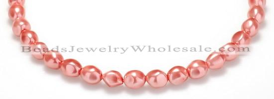 CSB01 16 inches 8*12mm nugget shell pearl beads Wholesale