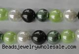 CSB1060 15.5 inches 10mm round mixed color shell pearl beads