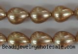 CSB109 15.5 inches 11*15mm teardrop shell pearl beads wholesale