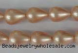 CSB110 15.5 inches 11*15mm teardrop shell pearl beads wholesale