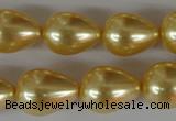 CSB113 15.5 inches 15*19mm teardrop shell pearl beads wholesale