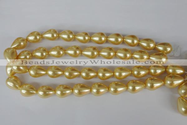 CSB113 15.5 inches 15*19mm teardrop shell pearl beads wholesale