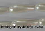 CSB116 15.5 inches 10*30mm teardrop shell pearl beads wholesale