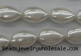 CSB1160 15.5 inches 12*18mm flat teardrop shell pearl beads