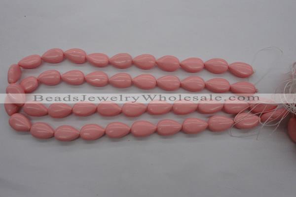 CSB1161 15.5 inches 12*18mm flat teardrop shell pearl beads