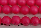 CSB1301 15.5 inches 6mm matte round shell pearl beads wholesale