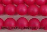 CSB1302 15.5 inches 8mm matte round shell pearl beads wholesale