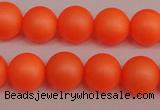 CSB1311 15.5 inches 6mm matte round shell pearl beads wholesale