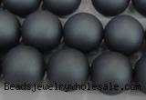 CSB1327 15.5 inches 8mm matte round shell pearl beads wholesale