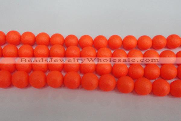 CSB1342 15.5 inches 8mm matte round shell pearl beads wholesale