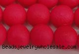 CSB1346 15.5 inches 6mm matte round shell pearl beads wholesale