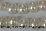 CSB135 15.5 inches 12*15mm – 13*16mm oval shell pearl beads