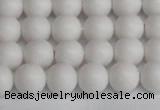 CSB1351 15.5 inches 6mm matte round shell pearl beads wholesale