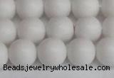 CSB1354 15.5 inches 12mm matte round shell pearl beads wholesale