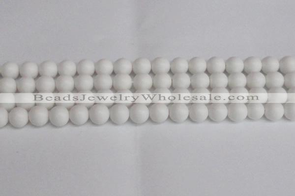 CSB1354 15.5 inches 12mm matte round shell pearl beads wholesale