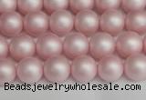 CSB1372 15.5 inches 8mm matte round shell pearl beads wholesale