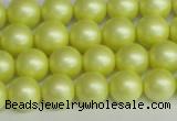 CSB1386 15.5 inches 6mm matte round shell pearl beads wholesale