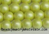 CSB1387 15.5 inches 8mm matte round shell pearl beads wholesale