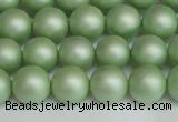 CSB1392 15.5 inches 8mm matte round shell pearl beads wholesale