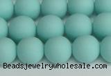 CSB1404 15.5 inches 12mm matte round shell pearl beads wholesale