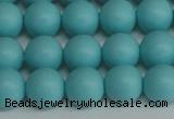 CSB1408 15.5 inches 10mm matte round shell pearl beads wholesale