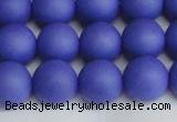 CSB1414 15.5 inches 12mm matte round shell pearl beads wholesale