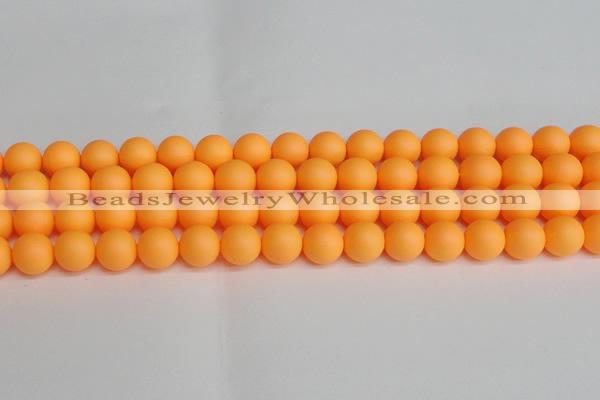 CSB1424 15.5 inches 12mm matte round shell pearl beads wholesale