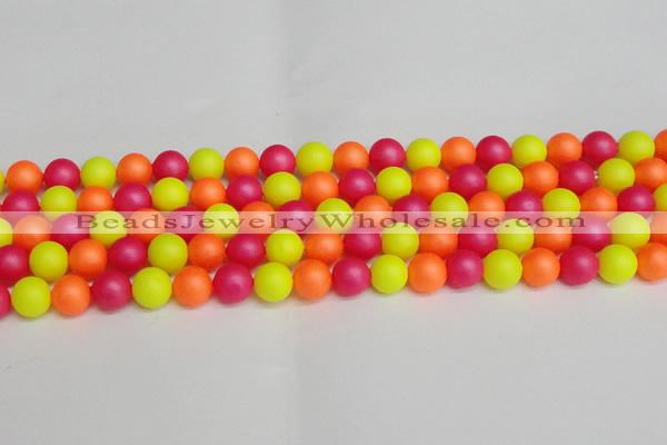 CSB1429 15.5 inches 12mm matte round shell pearl beads wholesale