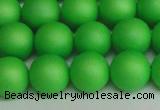 CSB1434 15.5 inches 12mm matte round shell pearl beads wholesale