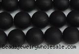 CSB1458 15.5 inches 10mm matte round shell pearl beads wholesale