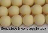 CSB1613 15.5 inches 10mm round matte shell pearl beads wholesale