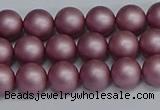 CSB1641 15.5 inches 6mm round matte shell pearl beads wholesale