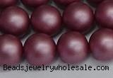 CSB1644 15.5 inches 12mm round matte shell pearl beads wholesale