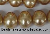 CSB165 15.5 inches 15*18mm – 16*19mm oval shell pearl beads