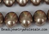 CSB166 15.5 inches 15*18mm – 16*19mm oval shell pearl beads