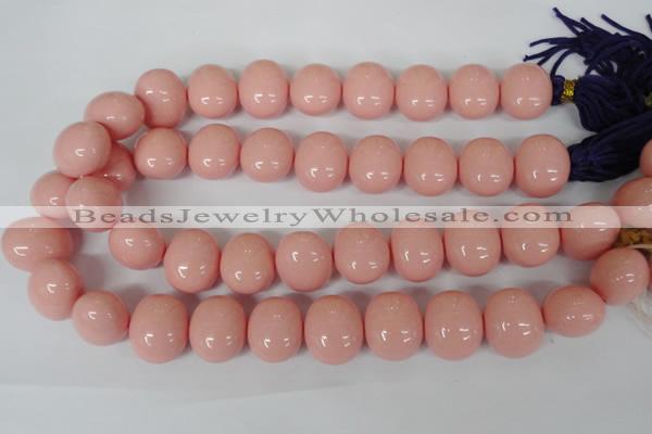 CSB168 15.5 inches 17*19mm – 18*20mm oval shell pearl beads