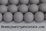 CSB1681 15.5 inches 6mm round matte shell pearl beads wholesale