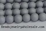 CSB1691 15.5 inches 6mm round matte shell pearl beads wholesale