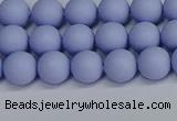 CSB1701 15.5 inches 6mm round matte shell pearl beads wholesale