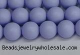 CSB1702 15.5 inches 8mm round matte shell pearl beads wholesale