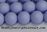 CSB1704 15.5 inches 12mm round matte shell pearl beads wholesale