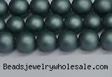 CSB1721 15.5 inches 6mm round matte shell pearl beads wholesale