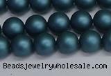 CSB1731 15.5 inches 6mm round matte shell pearl beads wholesale