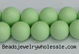 CSB1743 15.5 inches 10mm round matte shell pearl beads wholesale