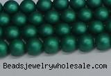 CSB1760 15.5 inches 4mm round matte shell pearl beads wholesale