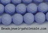 CSB1961 15.5 inches 6mm faceted round matte shell pearl beads