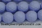 CSB1963 15.5 inches 10mm faceted round matte shell pearl beads